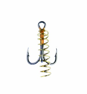 2X Treble Soft Bait W/Spring Size 12 3-Pack