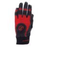 Zero Friction Men's Work Gloves Black/Red One Size Fits Most