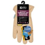 Kinco HydroFlector M Cowhide Leather Lined Tan Gloves