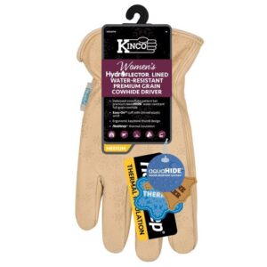 Kinco HydroFlector M Cowhide Leather Lined Tan Gloves