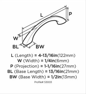Amerock Allison Cabinet Pull Satin Nickel 10 pk - Image 4