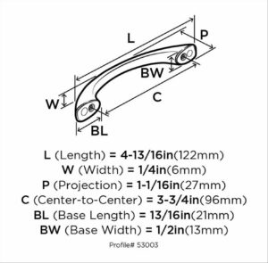 Amerock Allison Cabinet Pull Satin Nickel 10 pk - Image 5