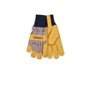 Kinco Men's Outdoor Knit Wrist Work Gloves Yellow L