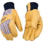 Kinco Men's Outdoor Knit Wrist Work Gloves Yellow XL