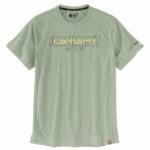 Carhartt Men's Force Relaxed Fit Midweight Short-Sleeve Logo Graphic T-Shirt, Sage, X-Large