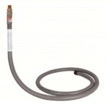 CHICAGO Flexible Gas Riser: Riser, 36 in Overall Lg, 1 in MNPT x 1 in IPS