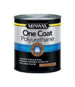 Minwax One Coat Transparent Semi-Gloss Crystal Clear Water-Based Polyurethane