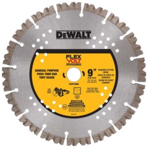 DeWalt FlexVolt 9 in. D X 7/8 in. Diamond Segmented Rim Diamond Saw Blade