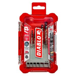 Diablo Metal Demon Steel Drill Bit Set 3-Flat Shank