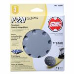 Shopsmith 5 in. Aluminum Oxide Hook and Loop Sanding Disc 220 Grit Very Fine