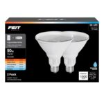 Feit PAR38 E26 (Medium) LED Bulb Adjustable White 90 Watt Equivalence