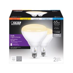 Feit BR40 E26 (Medium) LED Floodlight Bulb Adjustable White 65 Watt Equivalence