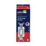 Leviton 20 amps Single Pole Toggle AC Quiet Switch White