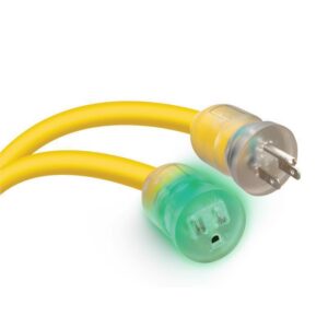 Monster Just Power It Up Outdoor 50 ft. L Yellow Extension Cord 10/3 SJTW - Image 2