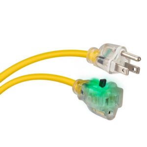 Monster Just Power It Up Outdoor 25 ft. L Yellow Extension Cord 14/3 SJTW - Image 2