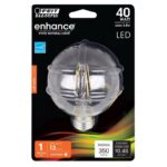 Feit G25 E26 (Medium) LED Bulb Soft White 40 Watt Equivalence