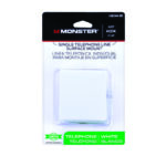 Monster Just Hook It Up 1-Jack Phone Jack Surface-Mount