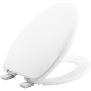 Mayfair by Bemis Affinity Slow Close Elongated White Plastic Toilet Seat - Image 2