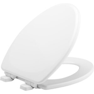 Mayfair by Bemis Lannon Slow Close Elongated White Enameled Wood Toilet Seat - Image 2