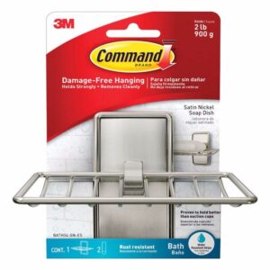 3M Command Medium Metal Soap Dish 4.92 in. L