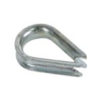Koch Industries Zinc-Plated Galvanized Steel 1/8 in. D Wire Rope Clips and Thimble (Case of 20)