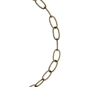 Koch Industries #10 Antique Brass Gold Steel Decorative Chain .175 in. D 600 in. 50 ft.