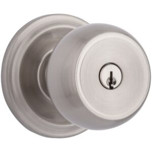 Brinks Push Pull Rotate Stafford Satin Nickel Single Cylinder Lock KW1
