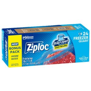 Ziploc Grip 'n Seal Technology Clear Freezer Bag