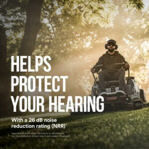 3M WorkTunes 26 dB Plastic Hearing Protector Black - Image 4