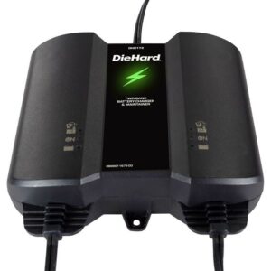 Diehard 12 V 4 Amps Automatic Battery Charger & Maintainer - Black