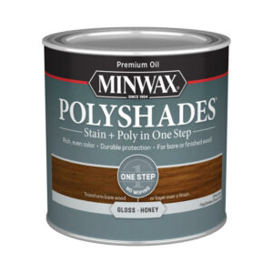 Minwax PolyShades Semi-Transparent Gloss Honey Oil-Based Stain/Polyurethane Finish