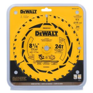 DeWalt 8-1/4 in. D X 5/8 in. Tungsten Carbide Tipped Circular Saw Blade 24 teeth