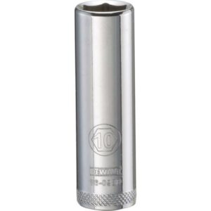 DeWalt 10 mm X 1/4 in. drive Metric 6 Point Deep Socket