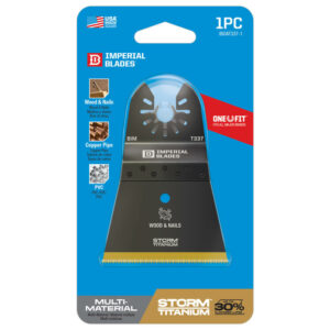 Imperial Blades One Fit 2-1/2 in. L Titanium-Coated Bi-Metal Storm Oscillating Saw Blade