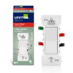 Leviton Lever Edge 15 amps 3-Way Rocker Switch White
