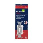 Leviton 20 amps Single Pole Toggle AC Quiet Switch White