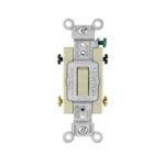 Leviton 20 amps 4-Way Toggle AC Quiet Switch Ivory
