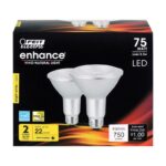 Feit Enhance PAR30 E26 (Medium) LED Bulb Bright White 75 Watt Equivalence 2 pk