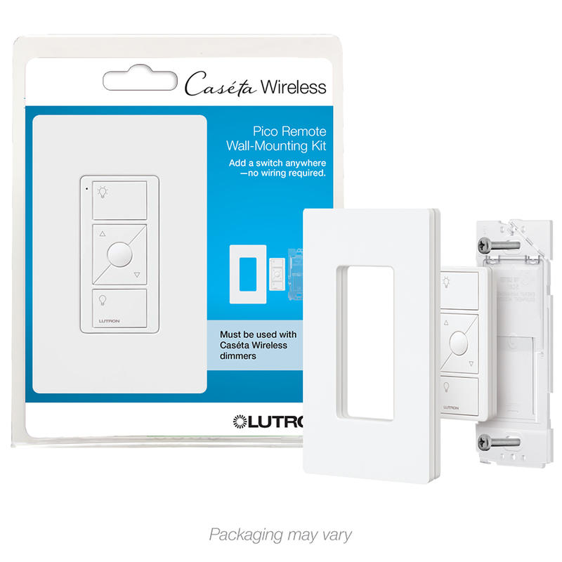Lutron Pico Push Button Smart-Enabled Switch & Receptacle White
