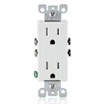 Leviton 15 amps 125 V Duplex White Weather Resistant Outlet 5-15R