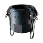 Abbott Rubber Polypropylene 2 in. D X 2 in. D Female Coupler