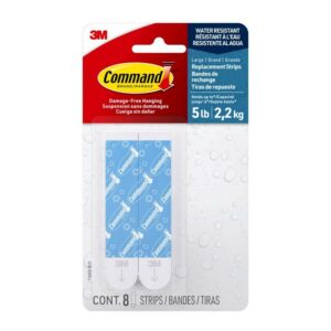 3M Command Large Foam Strips 3.65 in. L 8 pk (Case of 6)