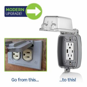 Leviton 15 amps 125 V USB White Outlet and USB Charger 5-15R - Image 7