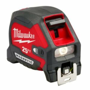 Milwaukee 25 ft. L X 1-1/16 in. W Wide Blade w/ LED Light Magnetic Tape Measure