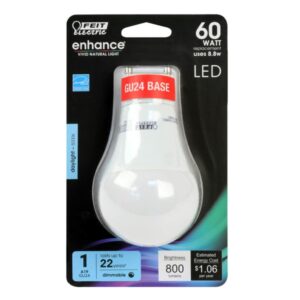 Feit Enhance A19 GU24 LED Bulb Daylight 60 Watt Equivalence - Image 5