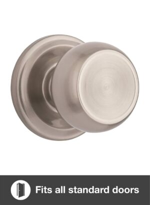 Brinks Push Pull Rotate Stafford Satin Nickel Single Cylinder Lock KW1 1.75 in. - Image 2