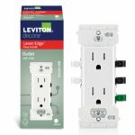 Leviton Lever Edge 15 amps 125 V White Tamper Resistant Outlet 5-15R