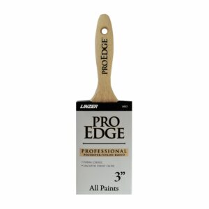 Linzer 1862 0300 Varnish Brush, 3 in, Polyester/Nylon, Stainless Steel, Beavertail Wood Handle - Image 2