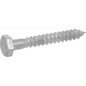 HILLMAN 3/8 in. X 2 in. L Hex Hot Dipped Galvanized Steel Lag Screw 100 pk