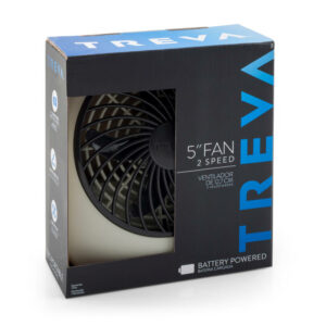 Treva 6.29 in. H X 5 in. D 2 speed Personal Fan - Image 2